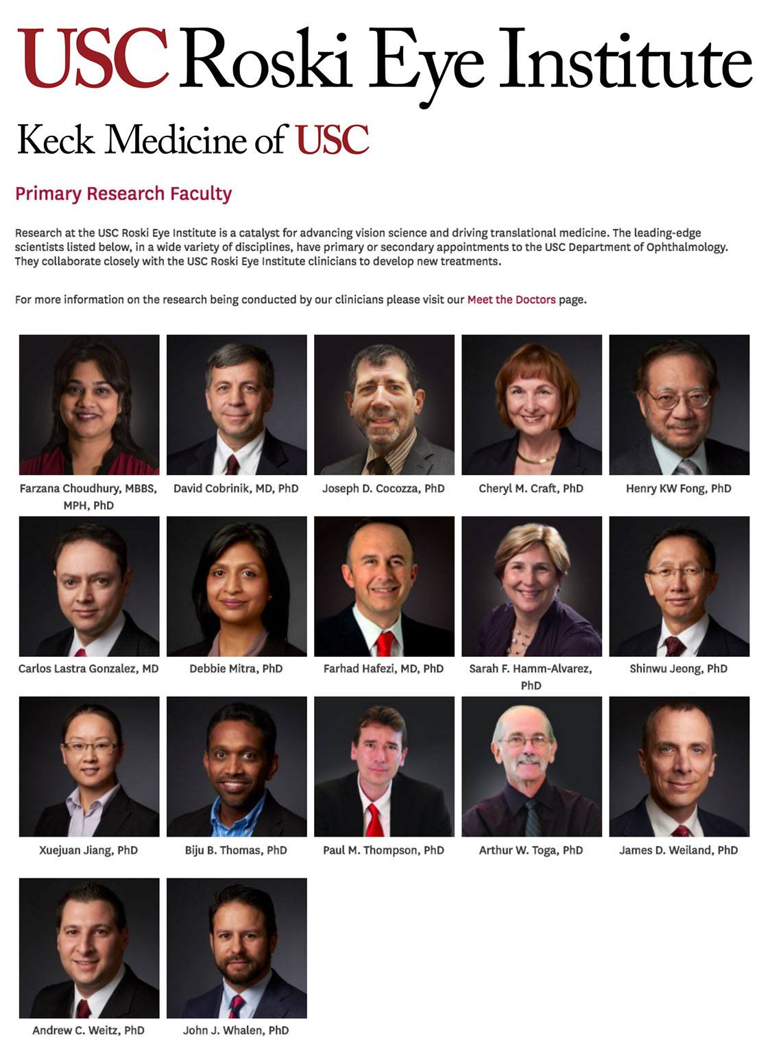 USC Roski Research Faculty 0416