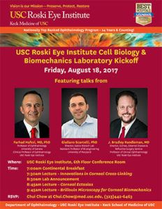 Neues Forschungslabor für okulare Zellbiologie und Biomechanik an der USC