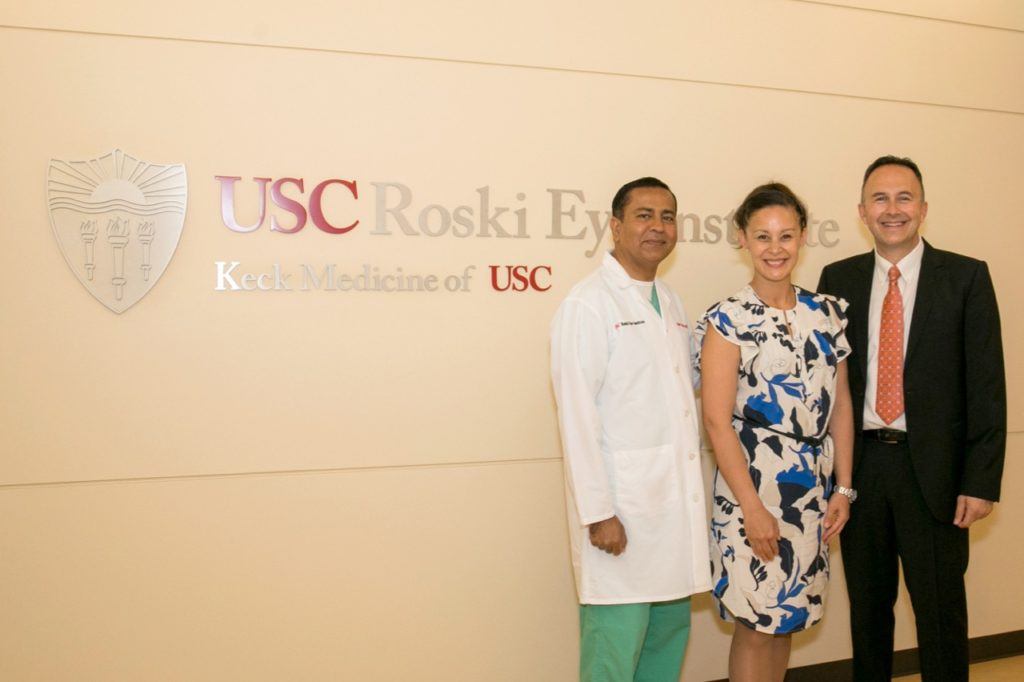 Einweihung des Labors für Zellbiologie und Biomechanik des USC Roski Eye Institute.