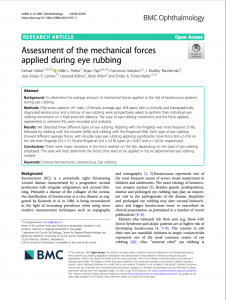 BMC Eye Rubbing Cover