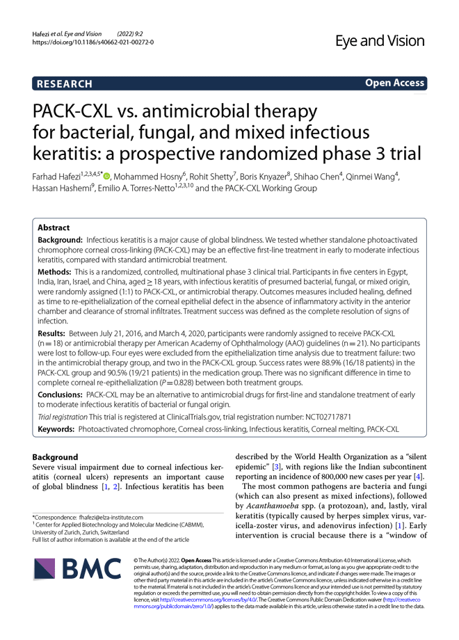 Landmark PACK-CXL trial publication 