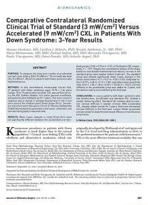 Keratoconus and Down Syndrome CXL clinical trial