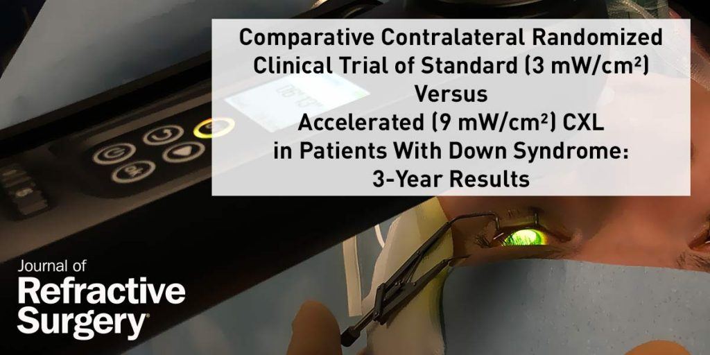 Keratoconus and Down Syndeomw - CXL clinical trial paper cover art