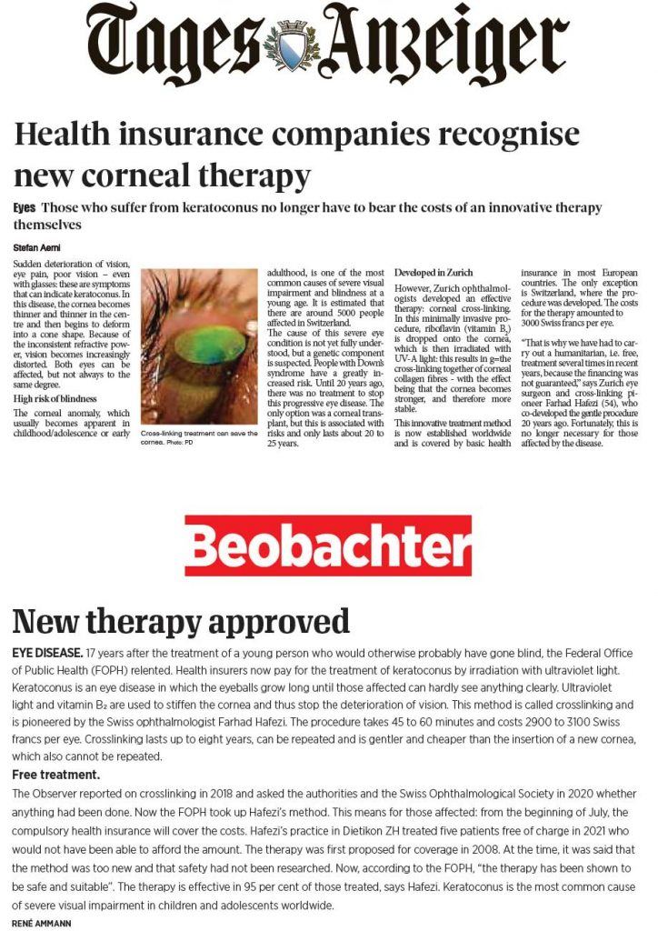 CXL reimbursed in Switzerland