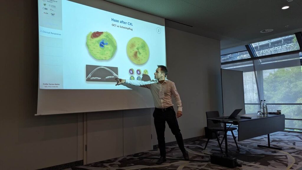 Emilio Torres-Netto at the 2nd ELZA Refractive Surgery Course 2023