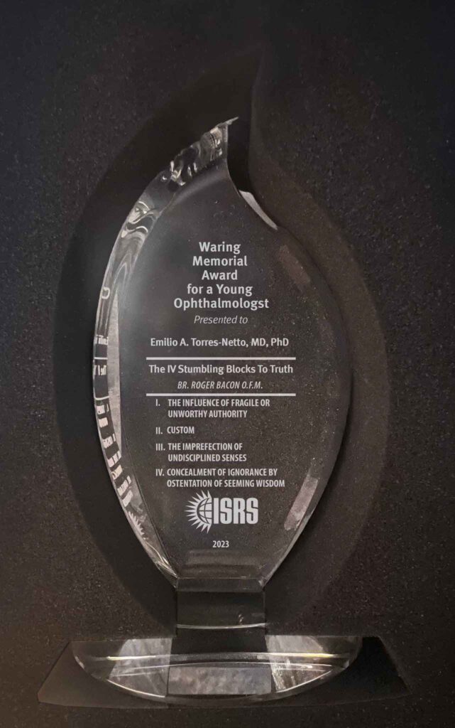 Waring Memorial Award in vase