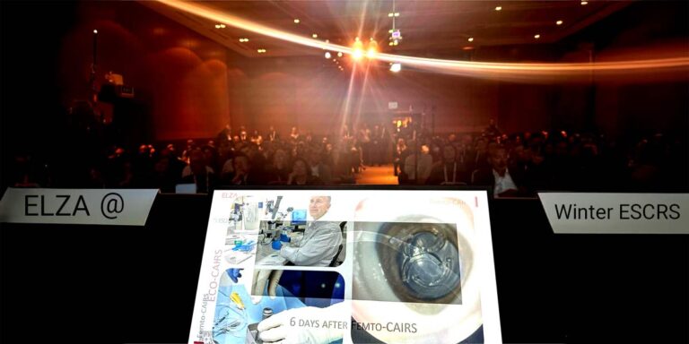 Prof Farhad Hafezi on the podium - his view